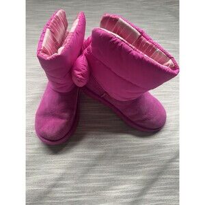 Ugg Kids Bailey Bow Maxi Wavelength Boots Pink Size 2